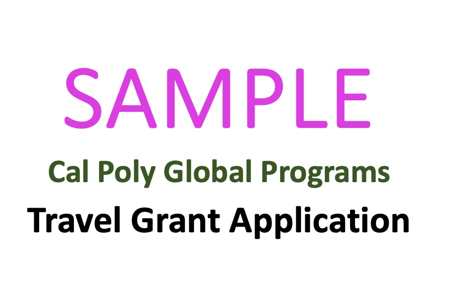 Sample_CPGP Travel Grant Appli